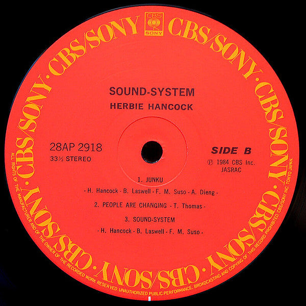 Herbie Hancock - Sound-System (LP, Album)