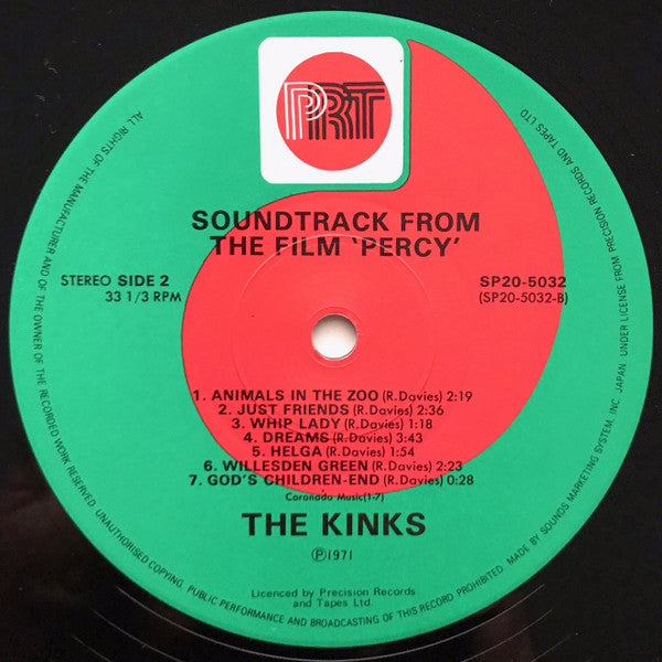 The Kinks = ザ・キンクス* - Percy = バーシー (LP, Album, RE)