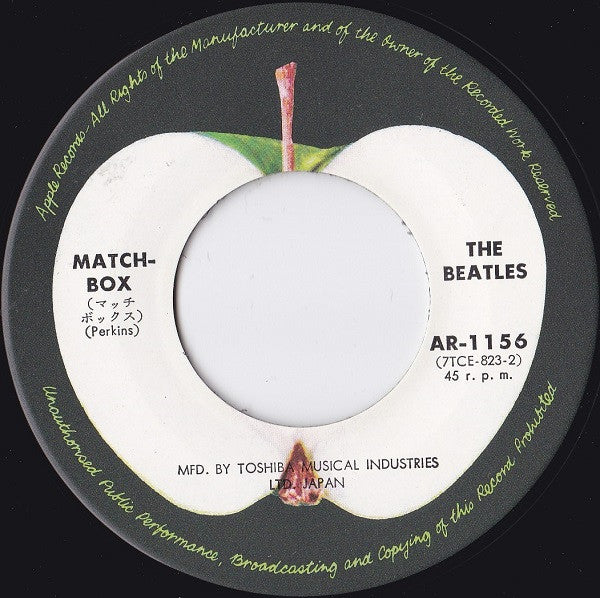 The Beatles - Matchbox / Slow Down (7"", Single, RE)