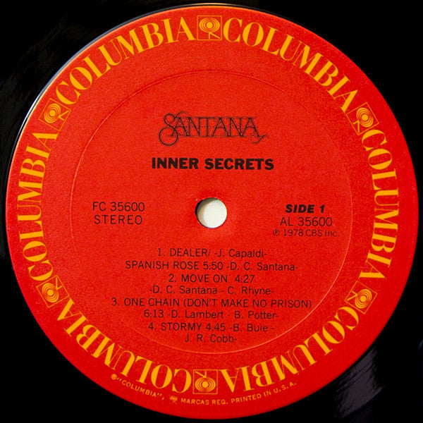 Santana - Inner Secrets (LP, Album, Pit)