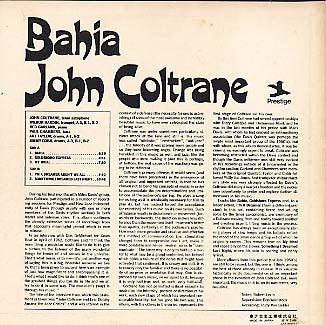 John Coltrane - Bahia (LP, Album, RE)