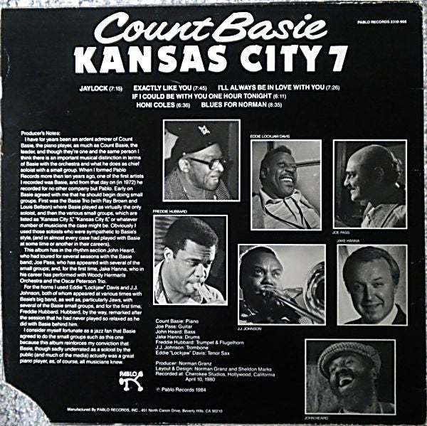 Count Basie - Kansas City 7 (LP)