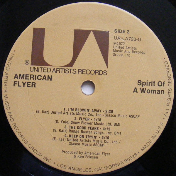 American Flyer - Spirit Of A Woman (LP, Album)