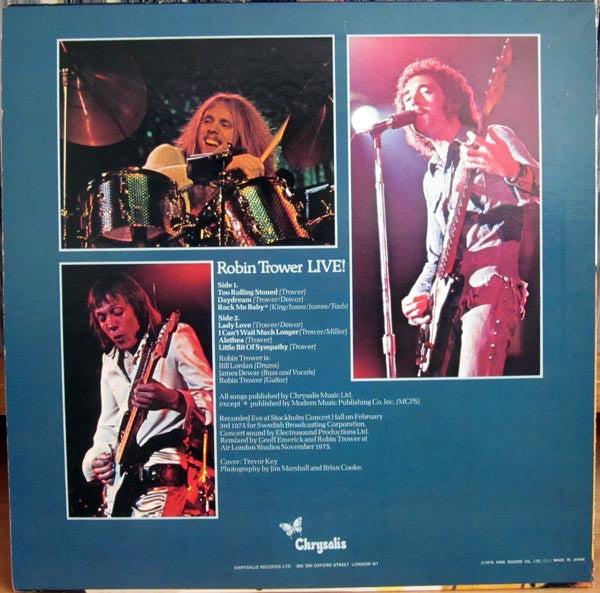 Robin Trower - Robin Trower Live! (LP, Album)