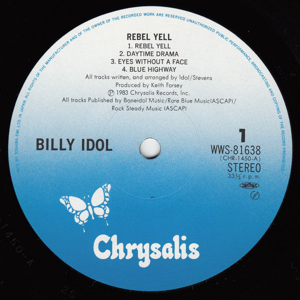 Billy Idol - Rebel Yell (LP, Album)