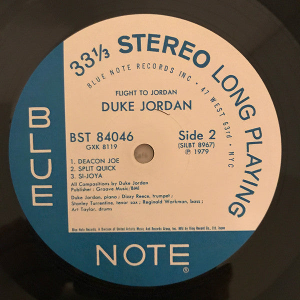 Duke Jordan - Flight To Jordan (LP, Album, RE)