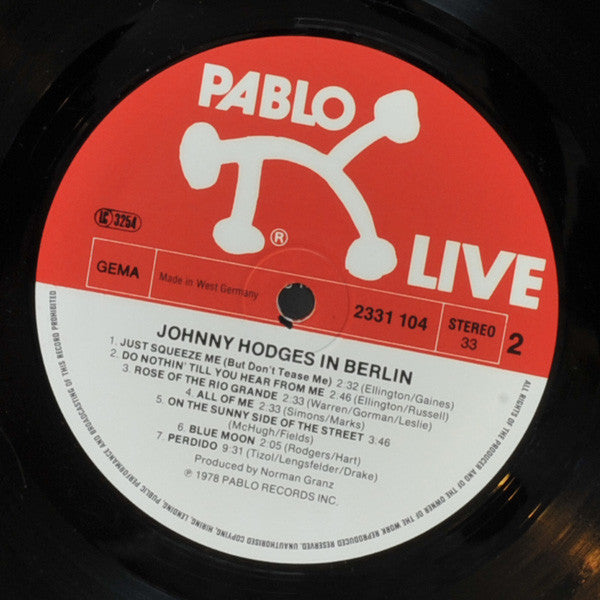 Johnny Hodges - At The Sportpalast, Berlin (2xLP, Album, Gat)