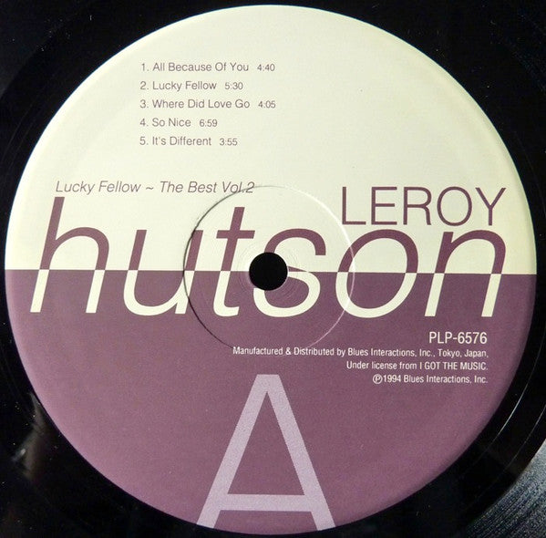 Leroy Hutson - Lucky Fellow: The Best Vol. 2 (LP, Comp, Ltd)