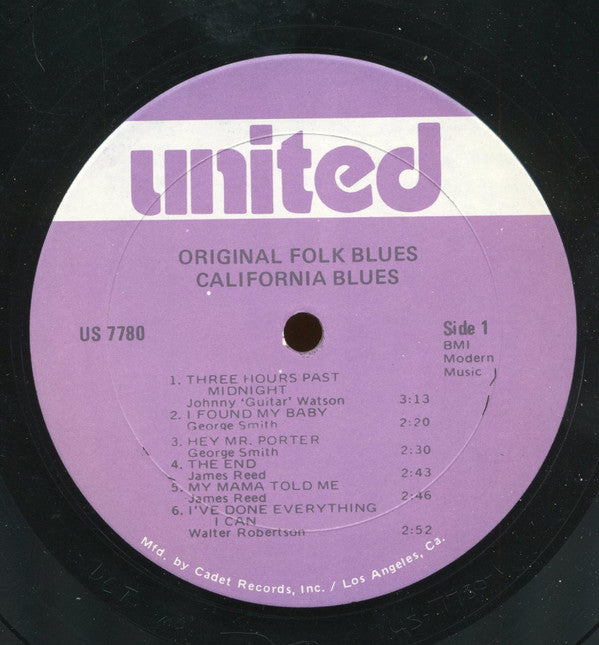 Various - California Blues (LP, Comp, RE)