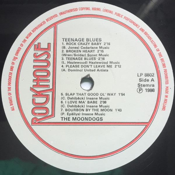 Moondogs (2) - Teen-Age Blues (LP, Album)