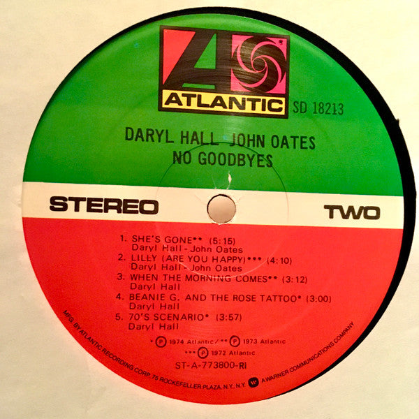 Daryl Hall & John Oates - No Goodbyes (LP, Comp, RI )