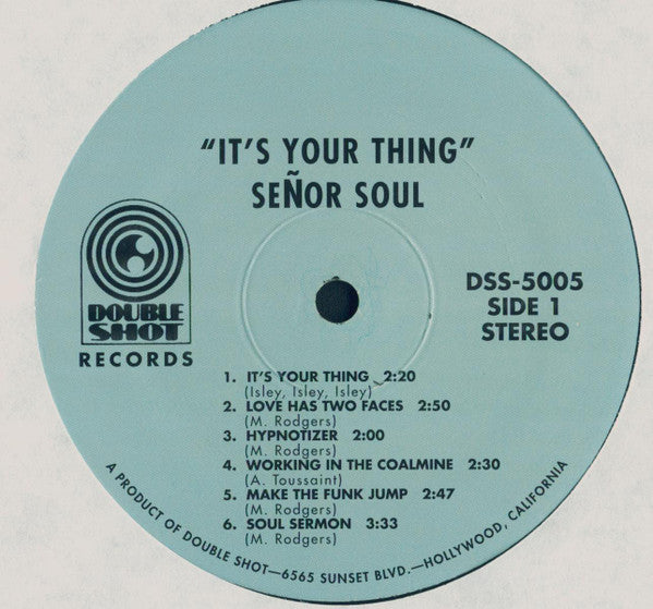 Señor Soul - It's Your Thing (LP, Album, RE)