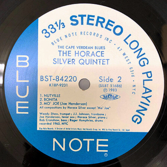 The Horace Silver Quintet - The Cape Verdean Blues(LP, Album, RE)