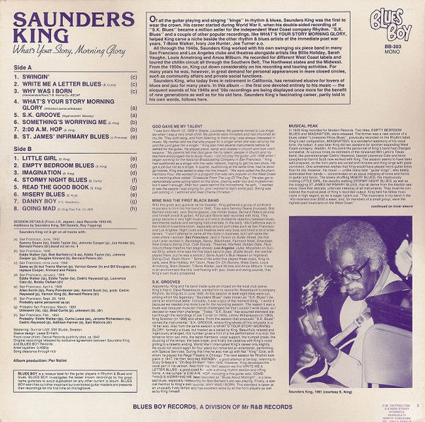 Saunders King - What's Your Story, Morning Glory (LP, Comp, Mono)