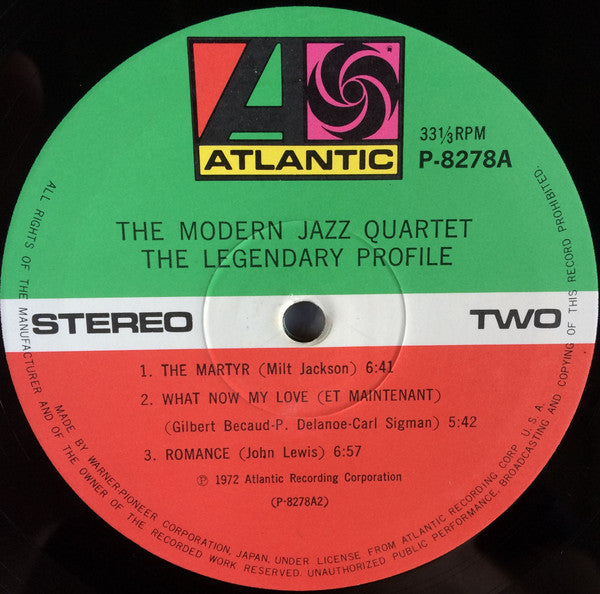 The Modern Jazz Quartet - The Legendary Profile (LP, Album)