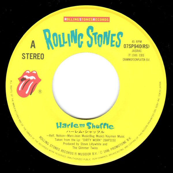 The Rolling Stones - Harlem Shuffle (7"")