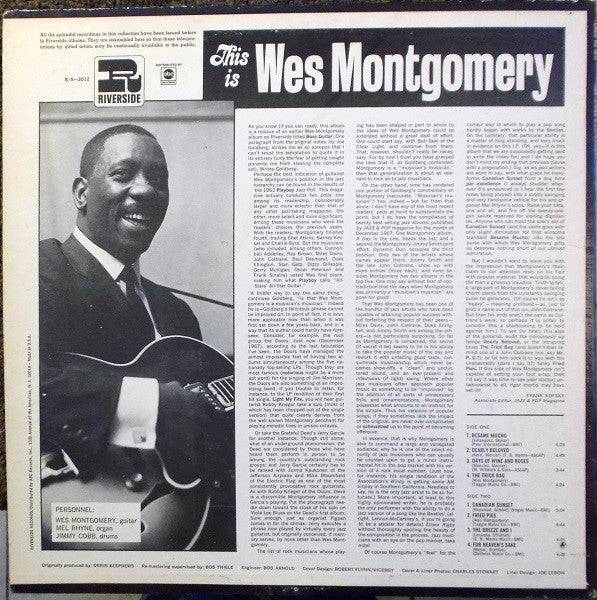 Wes Montgomery - This Is Wes Montgomery (LP, RE, RM)