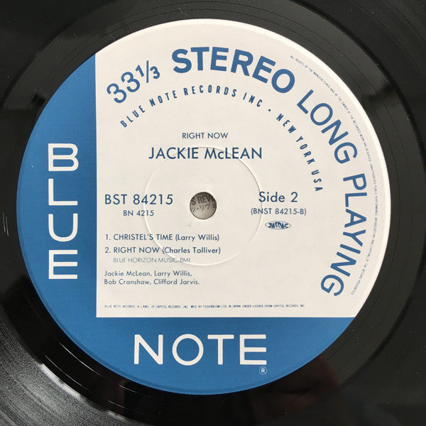 Jackie McLean - Right Now! (LP, Album, Ltd, RE)