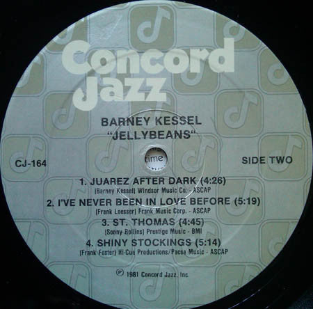 The Barney Kessel Trio - Jellybeans (LP)