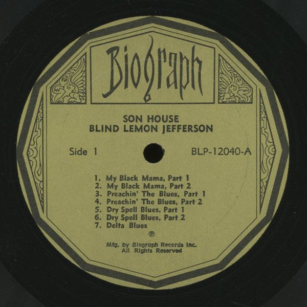 Blind Lemon Jefferson - Blind Lemon Jefferson / Son House(LP, Comp)