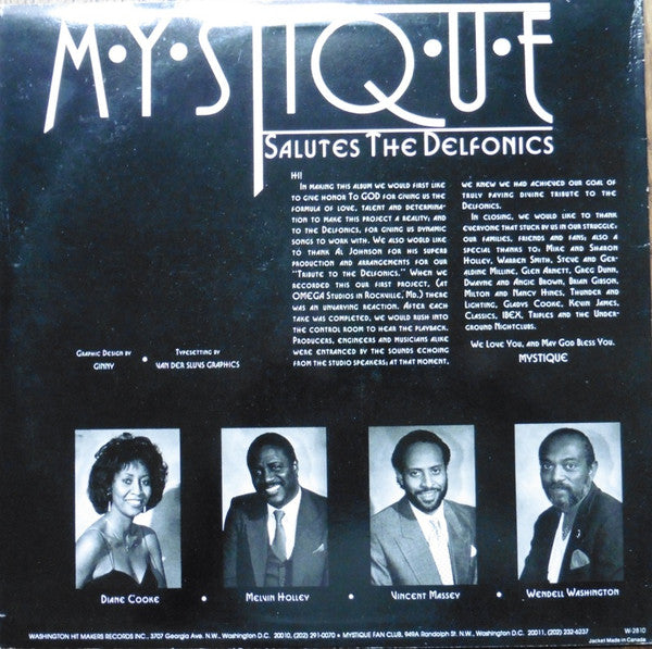 Mystique (18) - Mystique Salutes The Delfonics (12"")