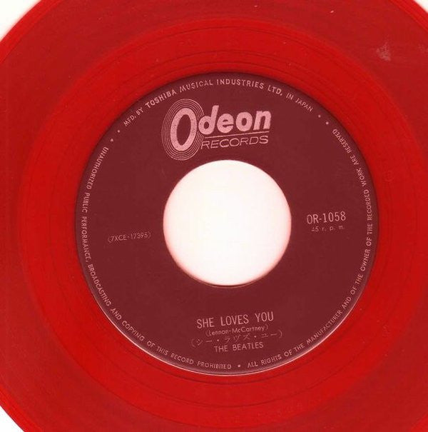 ビートルズ* - シー・ラヴズ・ユー (She Loves You) (7"", Single, Red)