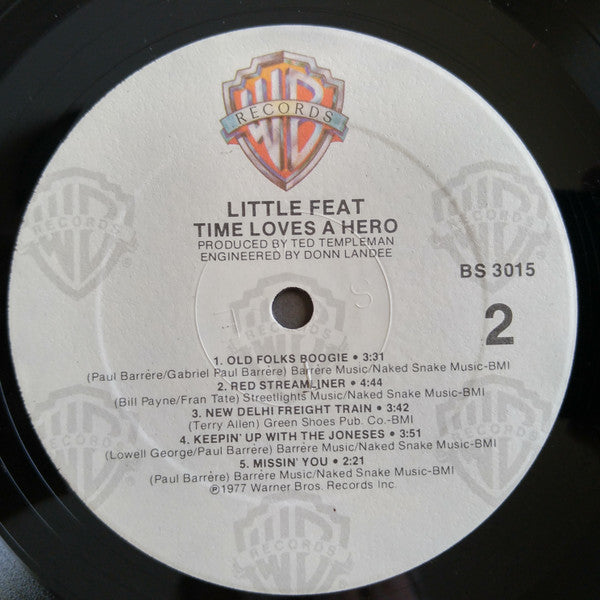 Little Feat - Time Loves A Hero (LP, Album, RE, Spe)
