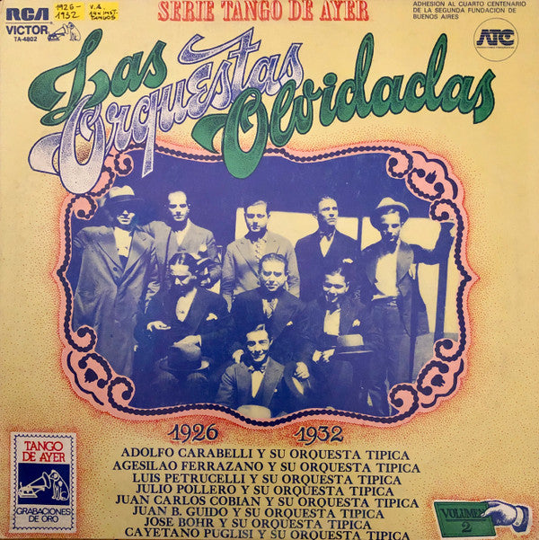 Various - Las Orquestas Olvidadas (1926-1932) (LP, Comp)