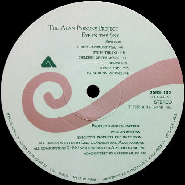 The Alan Parsons Project - Eye In The Sky (LP, Album)