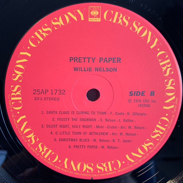 Willie Nelson - Pretty Paper (LP, Album)