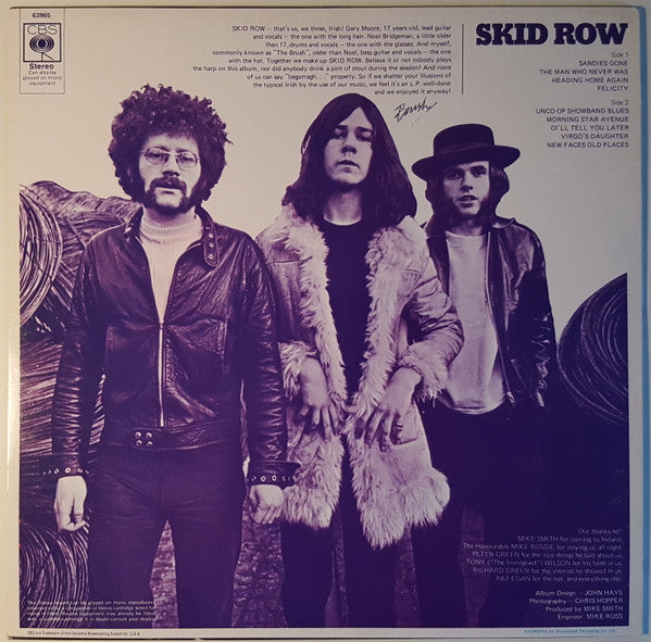 Skid Row (2) - Skid Row (LP, Album, M/Print, RE)