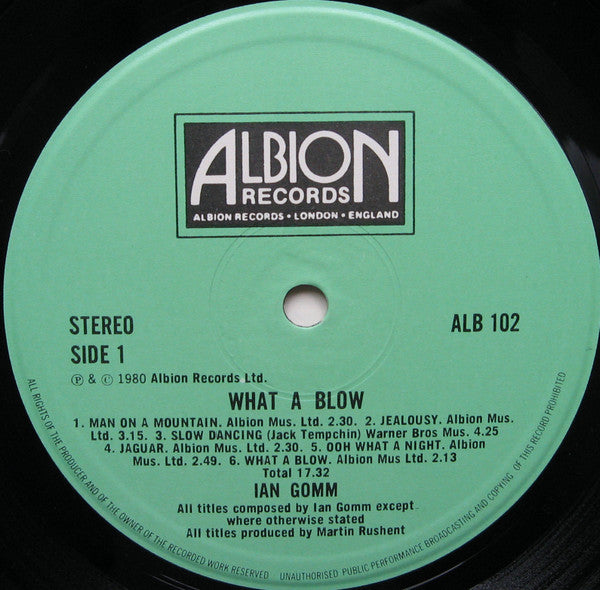 Ian Gomm - What A Blow (LP, Album)