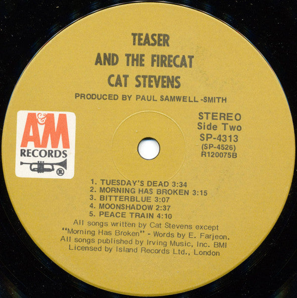 Cat Stevens - Teaser And The Firecat (LP, Album, Club, RCA)