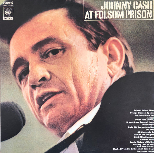 Johnny Cash - At Folsom Prison (LP, Album, RE)