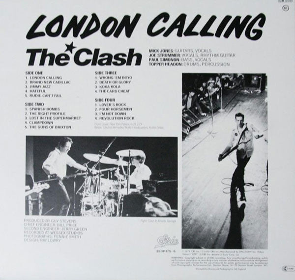 The Clash - London Calling (2xLP, Album, Gat)