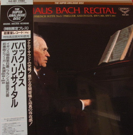 Wilhelm Backhaus, Johann Sebastian Bach - Bach Recital (LP)