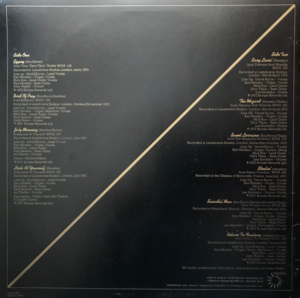 Uriah Heep - The Best Of... (LP, Comp, RE)