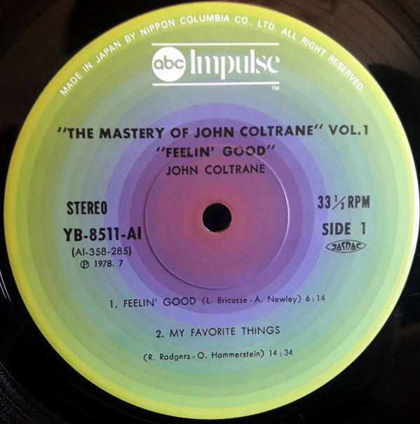 John Coltrane - The Mastery Of John Coltrane / Vol. I Feelin' Good(...