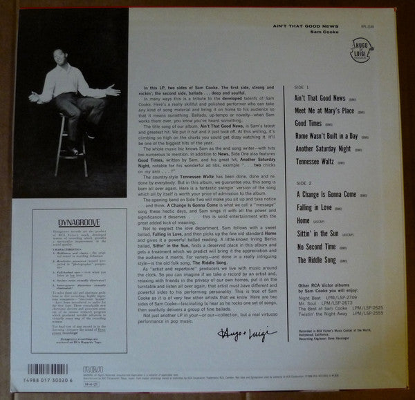 Sam Cooke - Ain't That Good News (LP, Album, RE)