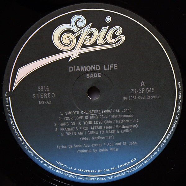 Sade - Diamond Life (LP, Album)