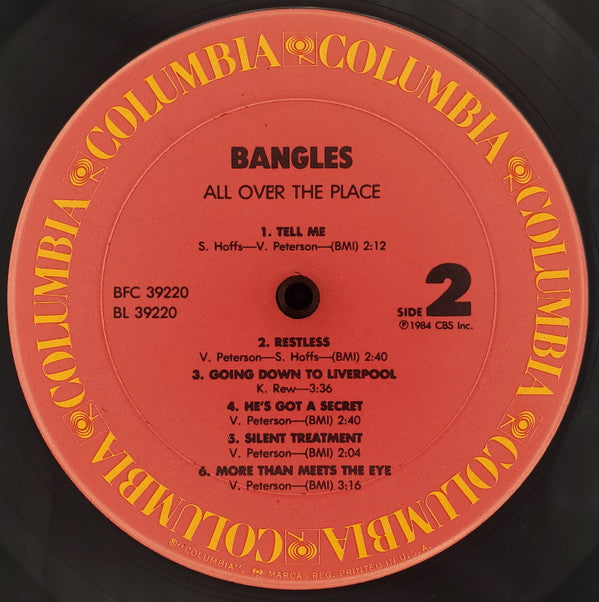 Bangles - All Over The Place (LP, Album, Pit)