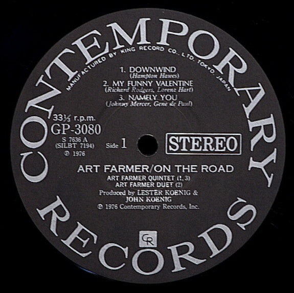 Art Farmer - On The Road (LP, Album)