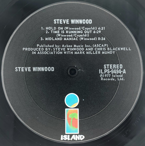 Steve Winwood - Steve Winwood (LP, Album, San)
