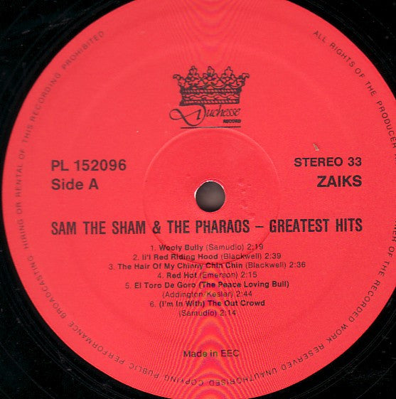 Sam The Sham & The Pharaohs - Greatest Hits (LP, Comp)