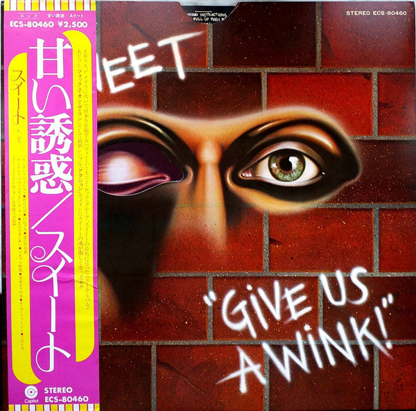 Sweet* - Give Us A Wink = 甘い誘惑 (LP, Album, Die)