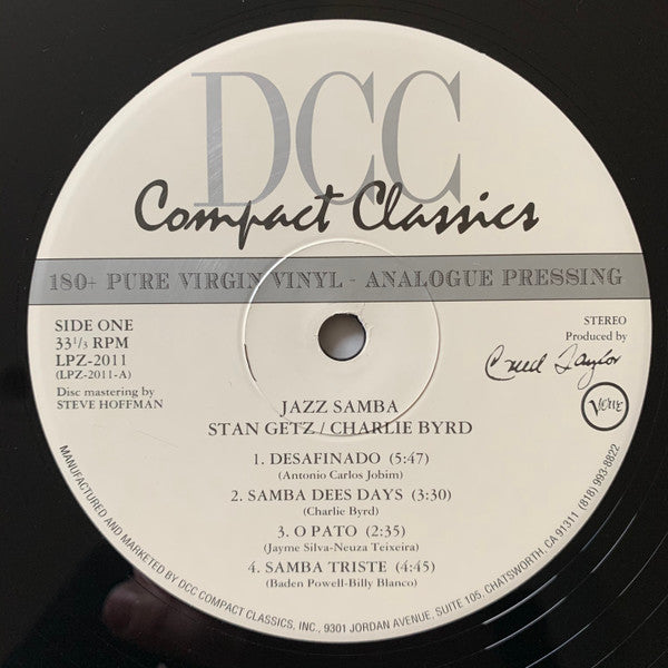 Stan Getz - Jazz Samba(LP, Album, Ltd, Num, RE, RM, 180)