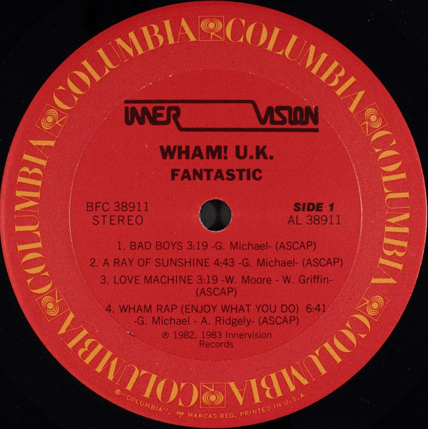 Wham! U.K.* - Fantastic (LP, Album, Pit)
