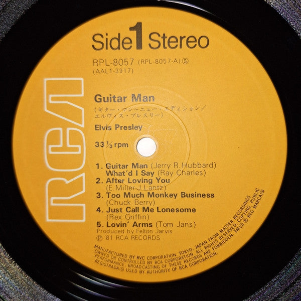 Elvis Presley - Guitar Man = ギター・アン~ニュー・エディション(LP, Album, Stereo)