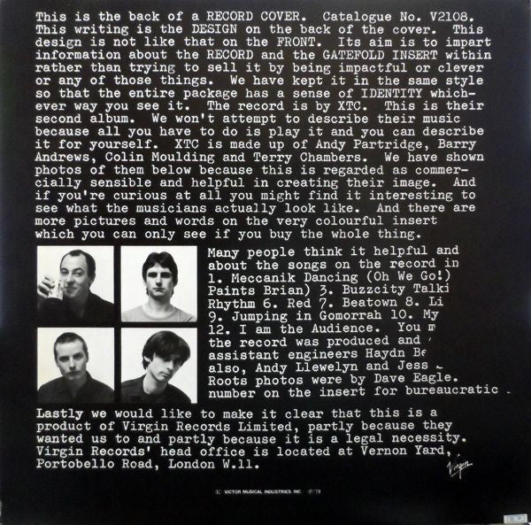 XTC - Go 2 (LP, Album)