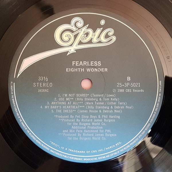 Eighth Wonder = エイス・ワンダー* - Fearless = クロス・マイ・ハート (LP, Album)